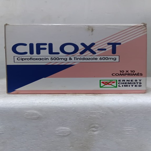 Ciflox-T 500MG & Tinidazole 600mg